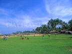 SRI LANKA, Negombo, fishing village scene, children playing cricket, SLK281JPL