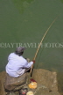 SRI LANKA, Negombo, lone fisherman in Negombo Lagoon, SLK6083JPL