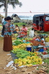 SRI LANKA, Negombo, market, fruit and vegetable market, vendors and shopper, SLK2686JPL