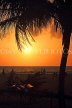 SRI LANKA, Negombo, sea, sunset, coconut tree, and people on beach, SLK3612JPL