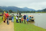 SRI LANKA, Nuwara Eliya, Gregory Lake, Lake Park and visitors, SLK4430JPL