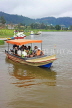 SRI LANKA, Nuwara Eliya, Gregory Lake, pleasure boat on lake cruise, SLK4405JPL