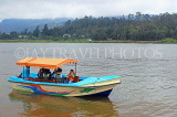SRI LANKA, Nuwara Eliya, Gregory Lake, pleasure boat on lake cruise, SLK4422JPL