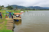 SRI LANKA, Nuwara Eliya, Gregory Lake, pleasure boats for lake cruises, SLK4403JPL