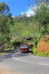 SRI LANKA, Nuwara Eliya, mountain road near Ramboda, and public bus, SLK4376JPL