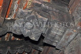 SRI LANKA, Pilimathalawa (nr Kandy), Embekke Devalaya, Drummers Hall, wood pillar carvings, SLK4109JPL