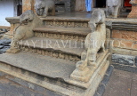 SRI LANKA, Pilimathalawa (nr Kandy), Gadaladeniya Temple, stone carvings on steps, SLK4079JPL