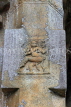 SRI LANKA, Pilimathalawa (nr Kandy), Gadaladeniya Temple, stone columns, dancing Shiva carving, SLK4082JPL