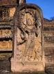 SRI LANKA, Polonnaruwa, Guardstone at Vatadage (Circular Relic House), SLK1419JPL