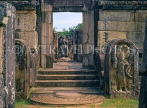 SRI LANKA, Polonnaruwa, Hatadage (tooth relic temple ruins), 11-13 century AD, SLK373JPL