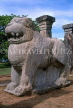 SRI LANKA, Polonnaruwa, King Nissankamalla's Throne, stone Lion, SLK332JPL