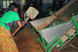 SRI LANKA, Ramboda, Bluefield Tea Gardens (factory), worker and machinery, SLK4343JPL