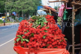SRI LANKA, Rambutan fruit stall, along Kandy Road, SLK2469JPL