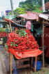 SRI LANKA, Rambutan fruit stalls, along Kandy Road, SLK2467JPL