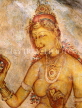 SRI LANKA, Sigiriya Rock Fortress, Sigiriya Maiden fresco (5th century AD), SLK1820JPL