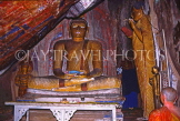 SRI LANKA, Yapahuwa Rock Fortress, Buddha staute in cave temple, SLK325JPL