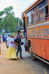 SRI LANKA, countryside, people boarding bus (private buses), SLK4576JPL