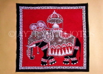 SRI LANKA, crafts, Batik cloth, Kandy Elephant processesion design, SLK1887JPL