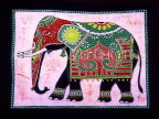 SRI LANKA, crafts, Batik cloth of elephant (of Kandy festival), SLK1497JPL