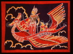 SRI LANKA, crafts, hand made Batik wall hanging, SLK284JPL