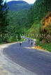 SRI LANKA, hill country, Gampola, school children along winding road, SLK1513JPL
