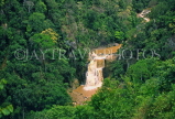 SRI LANKA, hill country, waterfall and jungle scene, near Badulla, SLK353JPL