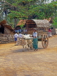 SRI LANKA, rural scene, man with Bullock Cart transporting firewood (for fuel), SLK1618JPL