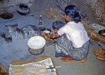 SRI LANKA, rural scene, village woman cooking Hopper (rice pancakes), traditional way, SLK2145JPL