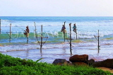 SRI LANKA, south coast, Ahangama area, Stilt Fishermen, SLK4758JPL