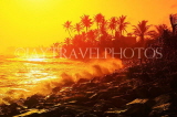 SRI LANKA, south coast, Ahangama area, coast and sunset, SLK4785JPL