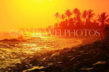 SRI LANKA, south coast, Ahangama area, coast and sunset, SLK4787JPL