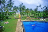 SRI LANKA, south coast, Bentota Beach Hotel, pool and view towards sea, SLK1993JPL