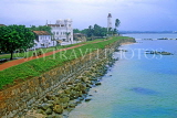SRI LANKA, south coast, Galle, Dutch Fort ramparts and lighthouse, SLK1752JPL