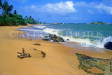 SRI LANKA, south coast, Gintota, beach and coastal view, SLK2101JPL