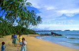 SRI LANKA, south coast, Gintota, children on beach, SLK1409JPL