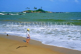 SRI LANKA, south coast, Gintota, chils on beach, SLK2122JPL