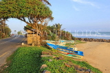 SRI LANKA, south coast, Koggala area, coastal road and beach, SLK4737JPL