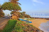 SRI LANKA, south coast, Koggala area, coastal road and beach, SLK4739JPL