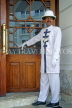 SRI LANKA, south coast, Mount Lavinia Hotel, doorman in colonial style uniform, SLK1769JPL