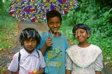 SRI LANKA, south coast, Tangalle, three children posing, SLK1813JPL