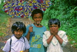 SRI LANKA, south coast, Tangalle, three children posing, SLK371JPL