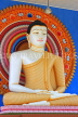 SRI LANKA, south coast, Unawatuna, Wella Devalaya (temple), Buddha statue, SLK4728JPL