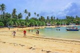 SRI LANKA, south coast, Unawatuna, beach and holidaymakers, SLK4722JPL