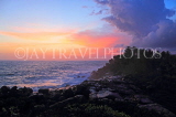 SRI LANKA, south coast, Unawatuna, coastal view, dusk view, SLK4698JPL
