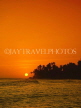 SRI LANKA, south coast, sunset over horizon (coconut trees in silhouette), SLK171JPL