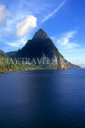ST LUCIA, The Pitons, view from sea, STL764JPL