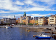 SWEDEN, Stockholm, Old Town (Gamla Stan), skyline, SWE154JPL