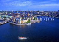 SWEDEN, Stockholm, Old Town (Gamla Stan), view from City Hall, SWE133JPL