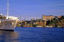 SWEDEN, Stockholm, Sodermalm Island and ship, SWE184JPL