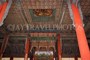 South Korea, SEOUL, Deoksugung Palace, Junghwajeon Hall, decorative ceiling, SK809JPL